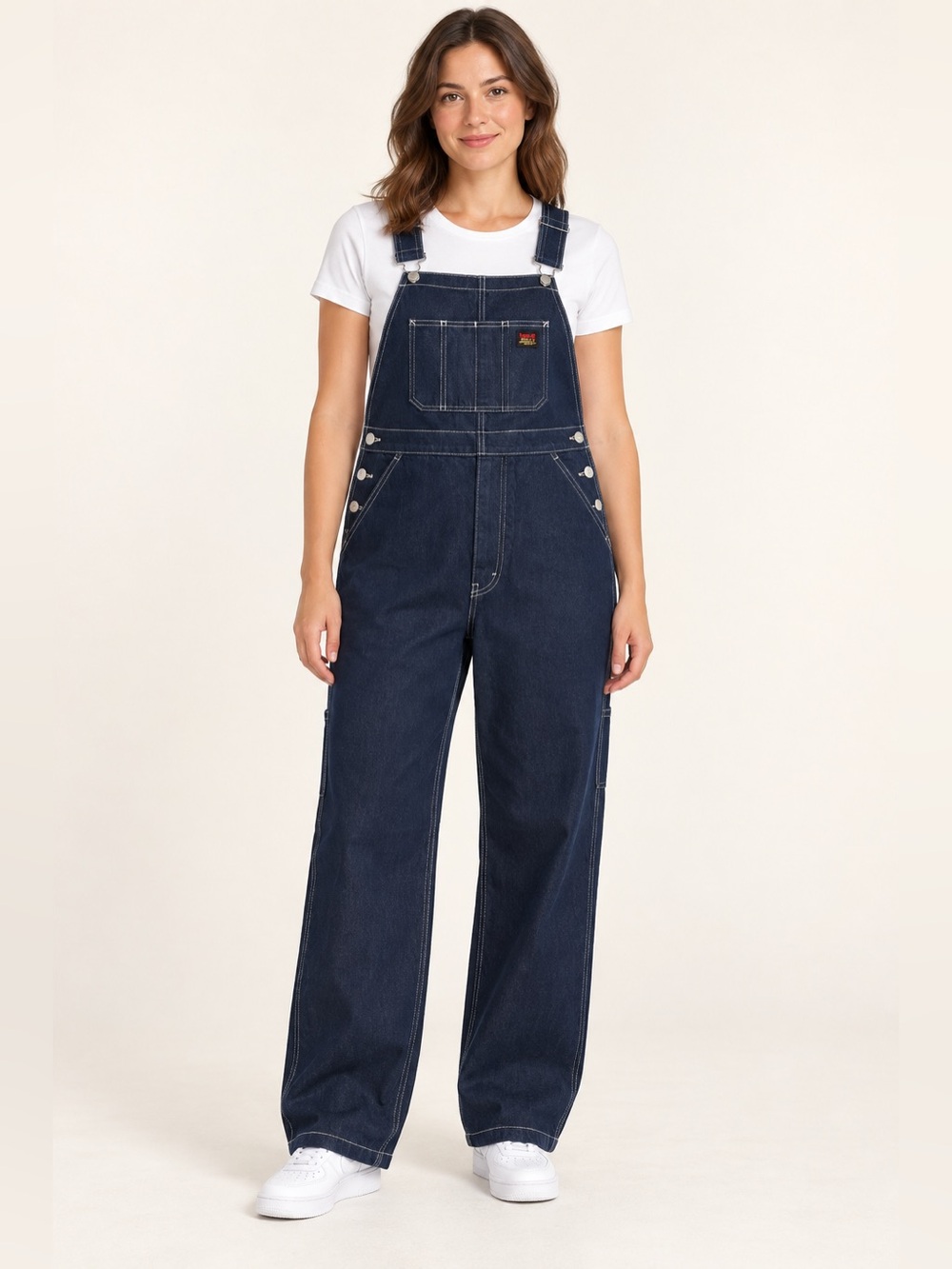Levi's Dark Blue Denim Women's Overalls - Wide Leg